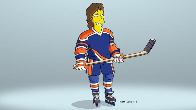 Legenda NHL Wayne Gretzky menjadi bintang hoki pertama yang muncul di The Simpsons