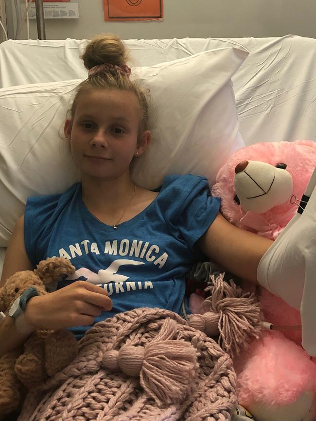 Harriet spent 11 days at the Children’s Hospital at Westmead.