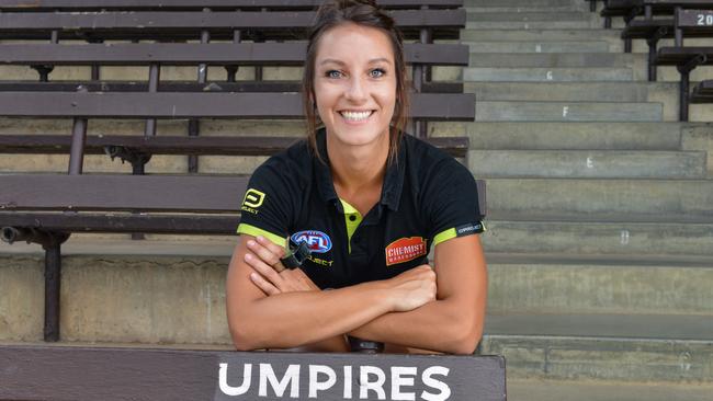 Eleni Glouftsis was awarded an OAM for services to Australian Rules football. Picture: Brenton Edwards