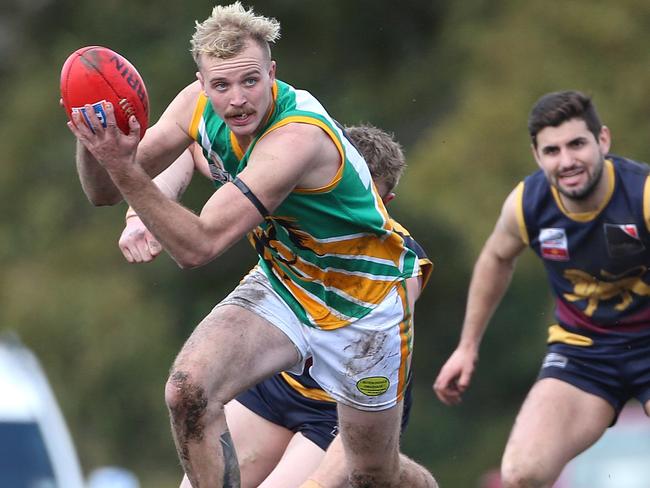 Ben Slattery will boost Chirnside Park’s midfield division. Picture: Hamish Blair