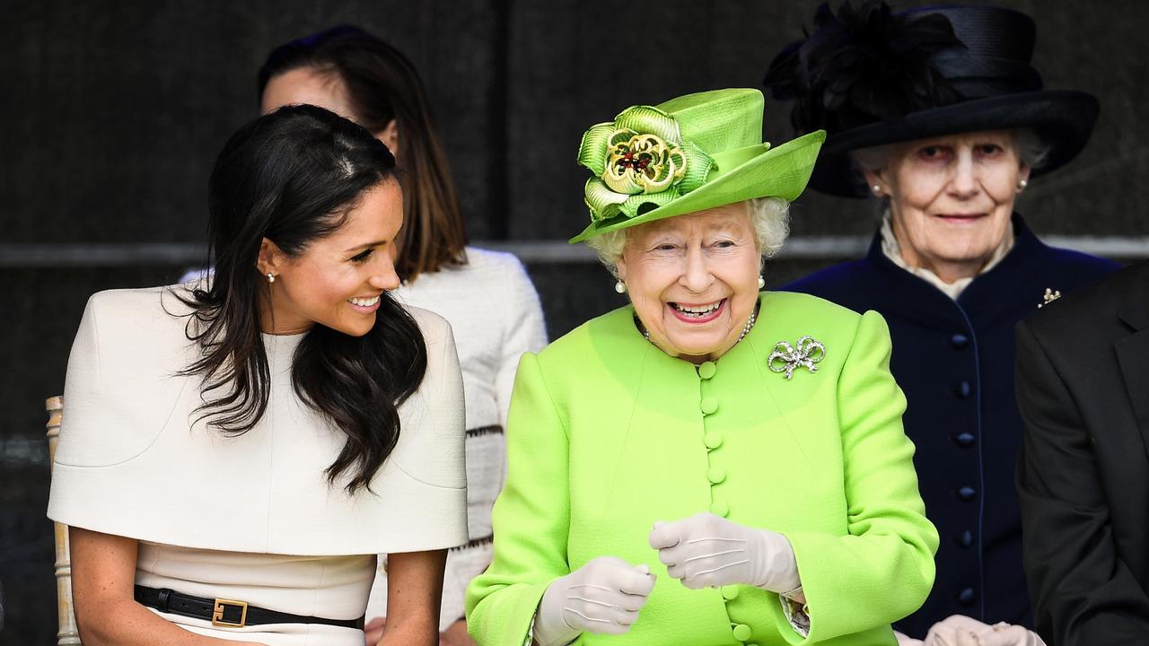 Meghan Markle with Queen Elizabeth II. Picture: Getty Images