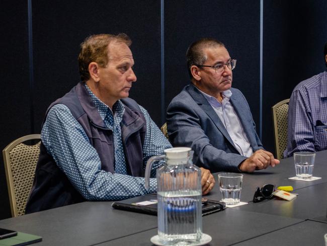 Labor Party members, Central Queensland mayors and other stakeholders gathered at the Empire Hotel in Rockhampton to discuss routing the Inland Rail to Gladstone. PIC: Lachlan Berlin