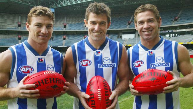 Brent Harvey with Anthony Stevens and Shannon Grant.