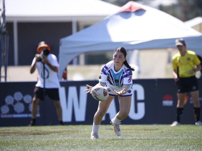 Koori Knockout - Day 4 Girls 17s GF Mindaribba Warriors v Waterloo Storm Monday, 7 October 2024 Hereford St, Bathurst NSW 2795, Australia, Picture Warren Gannon Photography