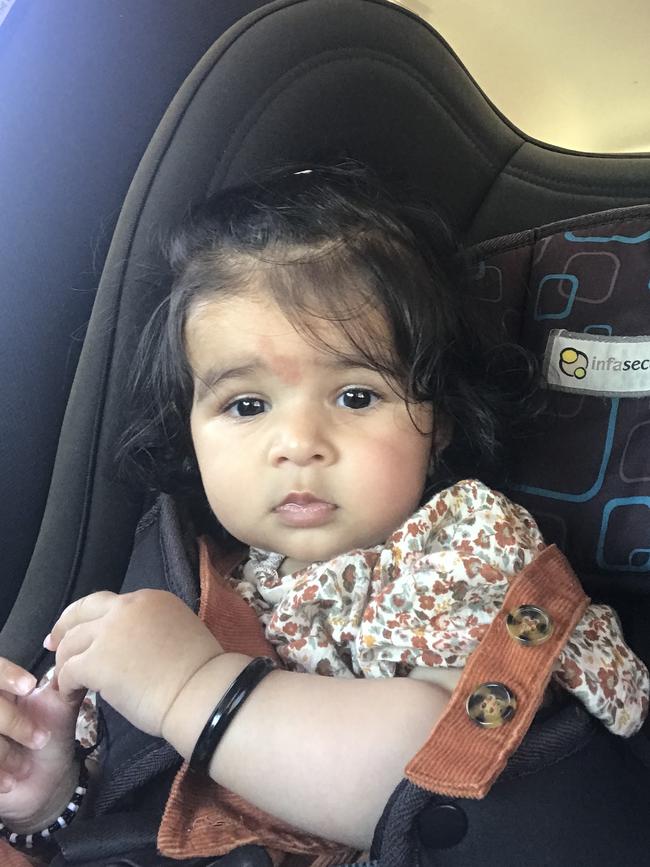 Inaya Kang at eight months old