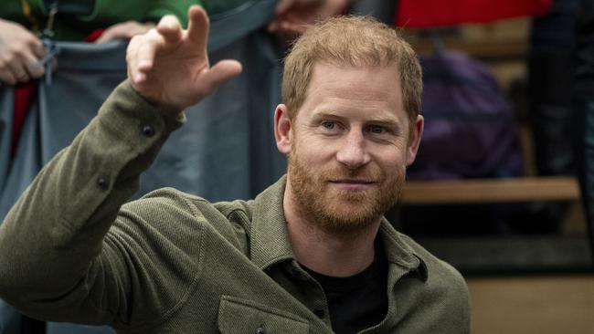 Prince Harry at the 2025 Invictus Games, in Vancouver. Picture: AP.