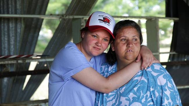 Chloe Henry and mum Alana were separated by the floods, which took them by surprise. Pictures: Dean Marzolla