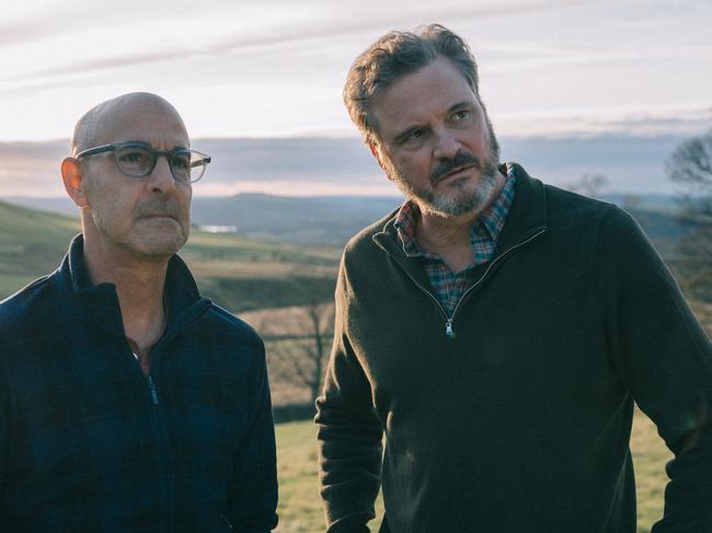 Stanley Tucci and Colin Firth star in new film Supernova. Picture: Supplied