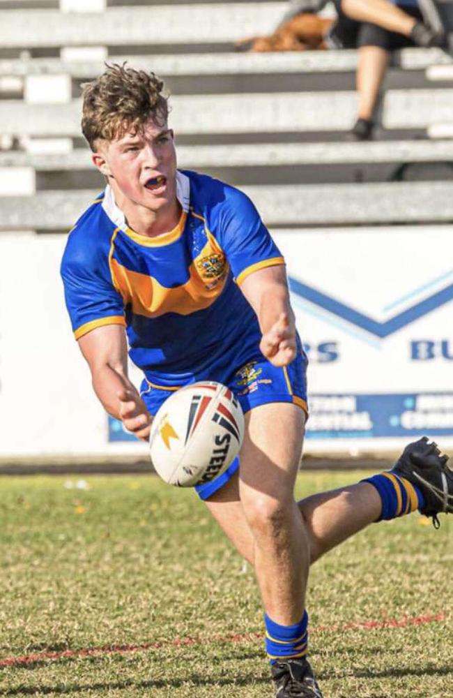 Marist College Ashgrove dummy half Jack Andrews.