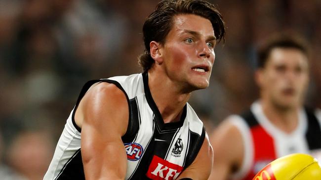 Patrick Lipinski found a mountain of it in his Collingwood debut. Picture: AFL Photos/Getty Images