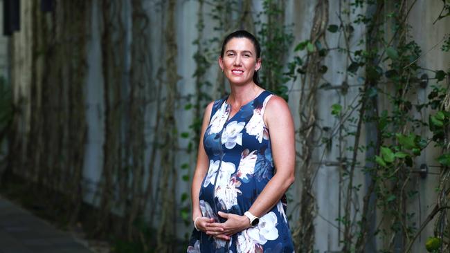 Weipa resident Elizabeth Weidman is expecting her third child in July. She has previously traveled to Atherton to give birth to her first two children, but will now be able to stay at home for her third child's delivery, after the Queensland Government announced that birthing services will return to Weipa Hospital. Picture: Brendan Radke