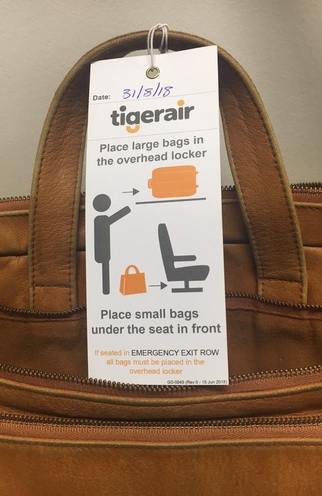 Tiger store airways luggage