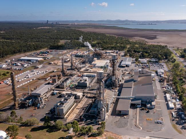 Orica's Yarwun manufacturing facility in Queensland. Picture: Orica