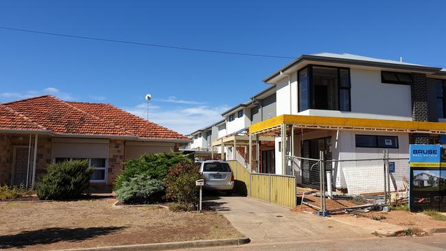 Properties such as this would be allowed in greater areas of Adelaide under proposed planning reforms, which could allow blocks as small as 140 sqm in some areas. Picture: Renato Castello