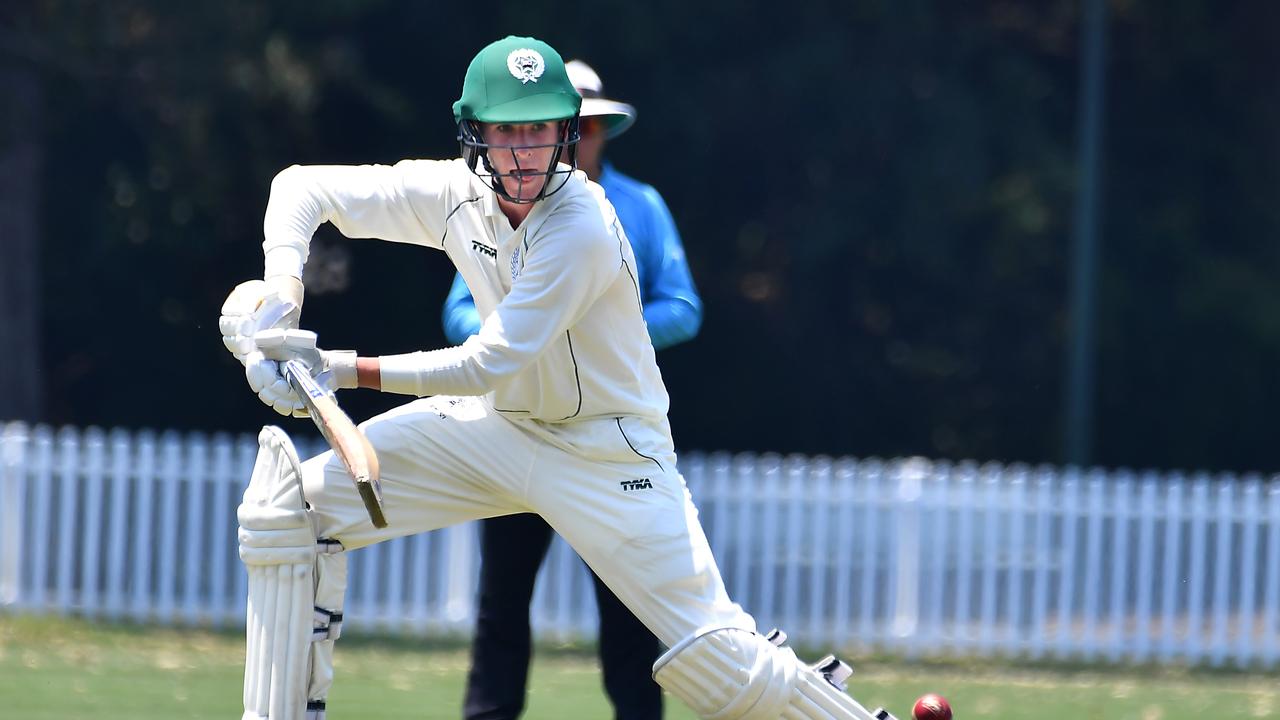 Brisbane Boys College batsman Blake Armstrong . Picture, John Gass