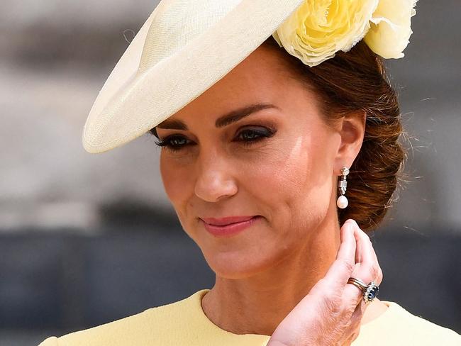 Kate Middleton also chose to subtly reference her late mother-in-law, Princess Diana. Picture: AFP