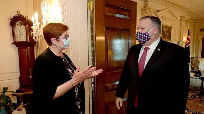 Marise Payne meets with US Secretary of State Mike Pompeo in Washington ahead of AUSMIN 2020.