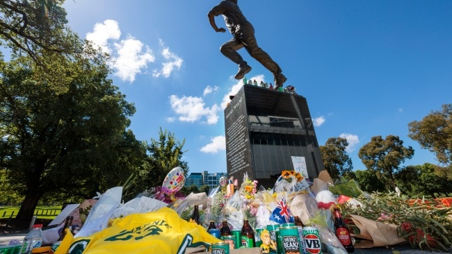 Attendees are urged not to bring flower tributes but simply to make a donation to a charity. Picture: NCA NewsWire / David Geraghty.
