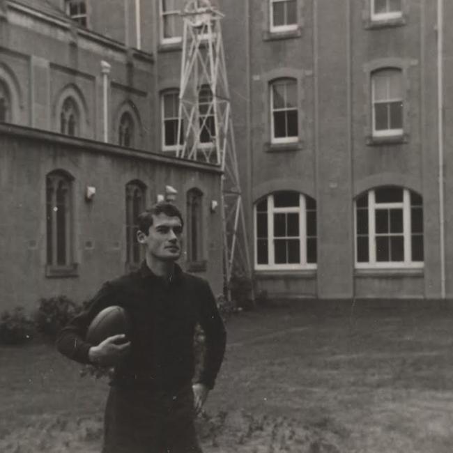 Loyola College when it was a seminary in 1969 with the bell tower in the background.