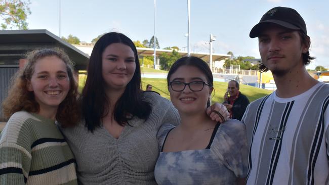 Chloe P, Lachlan H, Eliza R and Ashlea B at Christmas in the Park 2022.