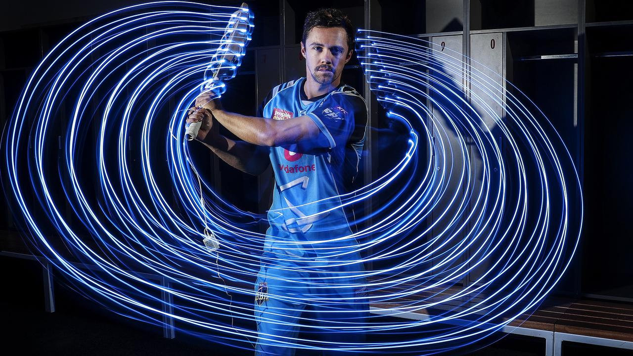 Travis Head in 2018, after signing with the Adelaide Strikers for four more years. Picture Sarah Reed