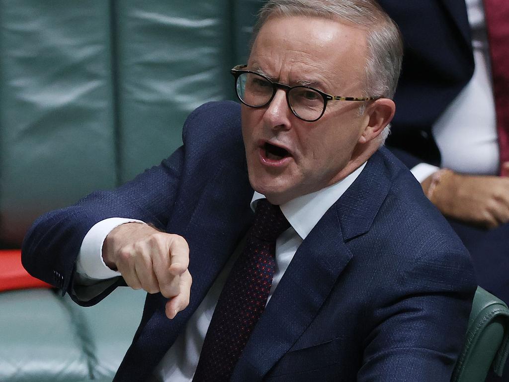 Anthony Albanese yelled about rorts, waste and corruption. Picture: NCA NewsWire / Gary Ramage