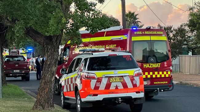 Emergency services arrived following a house fire on Alam St, Dubbo.