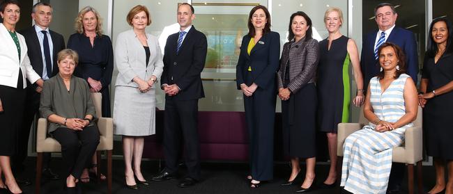 Business leaders are backing the 2032 Olympics bid after meeting with Premier Annastacia Palaszczuk (centre).