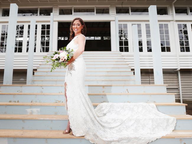 A new luxury wedding and events venue is opening in Mudgeeraba. In August, what was once known as Eco Studio Fellini will be transformed into Kwila Lodge. Model Annabelle Stephenson looks at the nearly completed renovations and imagines a wedding there. Picture Glenn Hampson