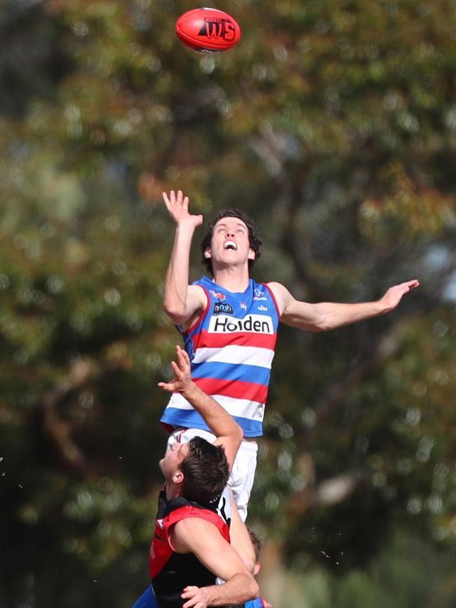 Fort has risen to become a dominant big man in the SANFL. pic Tait Schmaal