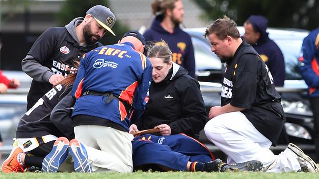 Vince Madaffari is facing a stint on the sidelines. Picture: Steve Tanner