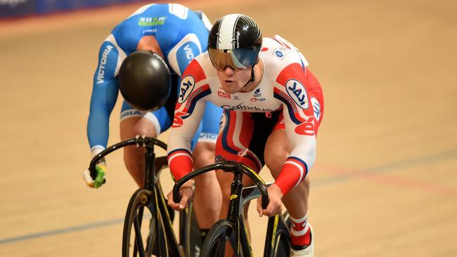 05/02/16 - Shane Perkins and Matthew Glaetzer competing at the Track Cycling National Titles at the Adelaide Super-Drome. Photo Tom Huntley