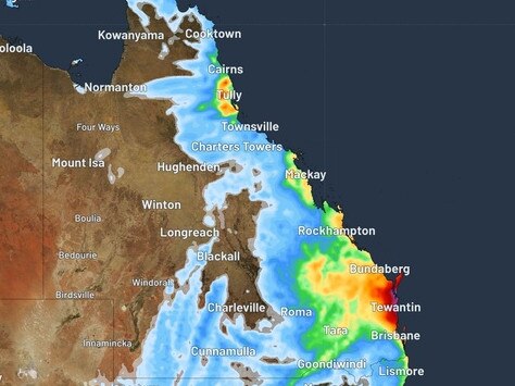 Rain forecast to smatter parts of southeast QLD this week. Picture: Weatherzone