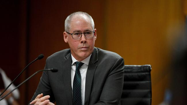 Director of Emergency Department Campbelltown and Camden Emergency, Associate Professor Richard Cracknell is seen during a hearing into South West Sydney Hospitals at NSW Parliament House in Sydney. Picture: NCA NewsWire / Bianca De Marchi