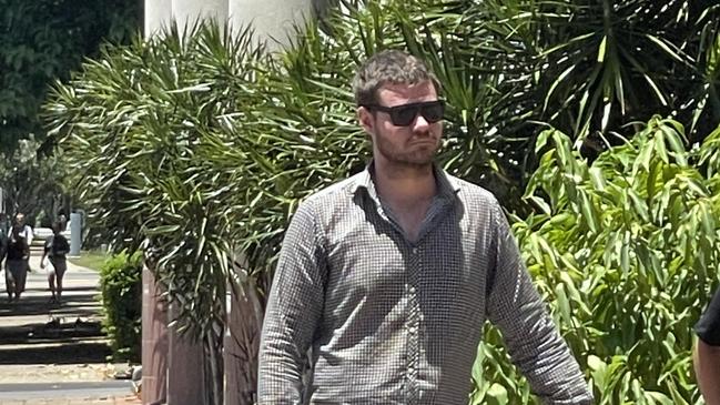 Connor Hamilton McLeod, 27, outside Cairns Courthouse. Picture: Andreas Nicola