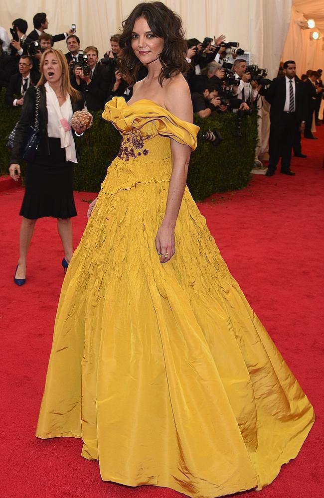 Katie Holmes attends the "Charles James: Beyond Fashion" Costume Institute Gala at the Metropolitan Museum of Art 