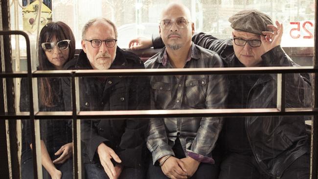 US rock band Pixies (from left) Paz Lenchantin, David Lovering, Joey Santiago and Black Francis.