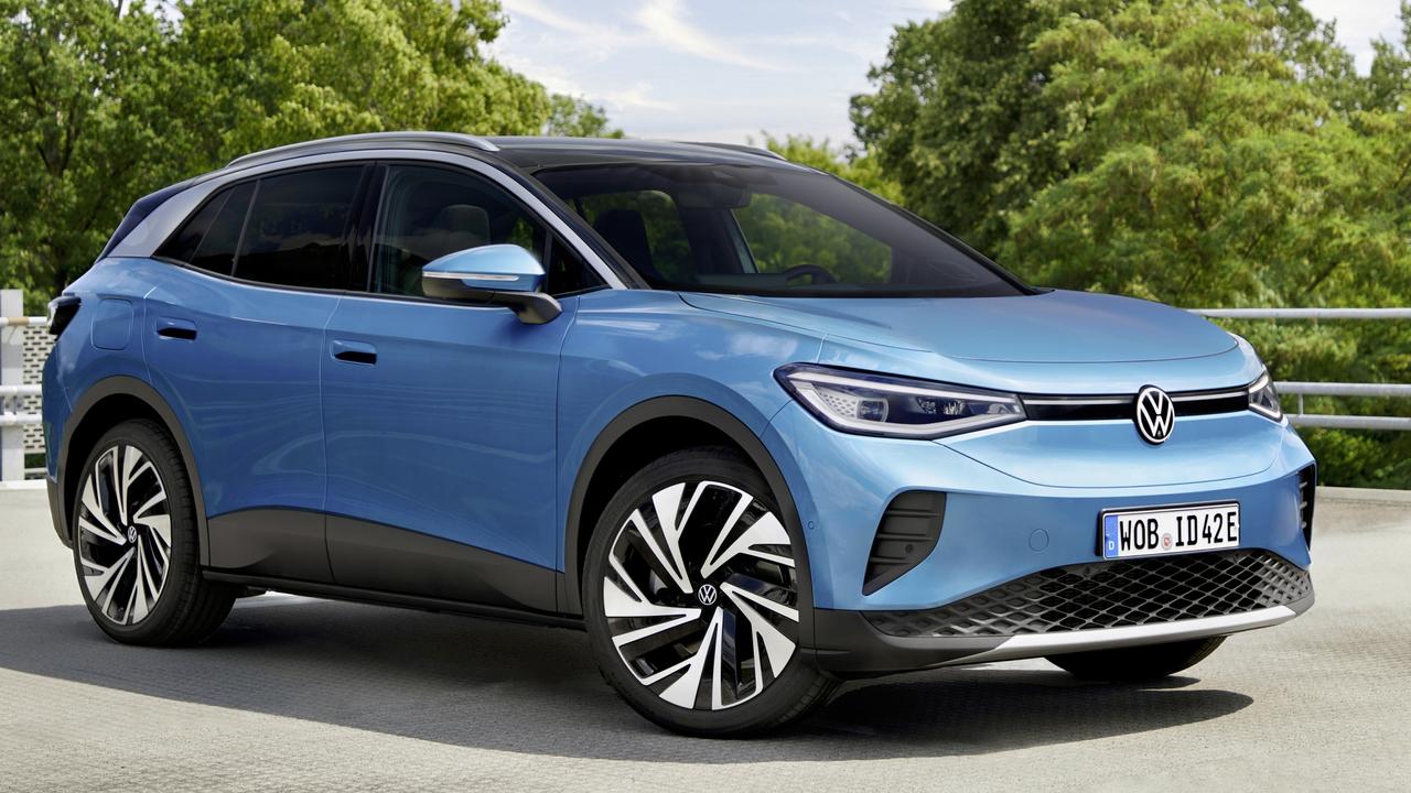 Volkswagen will enter the EV market for the first time with three new vehicles, including the ID.4. Picture: Supplied.