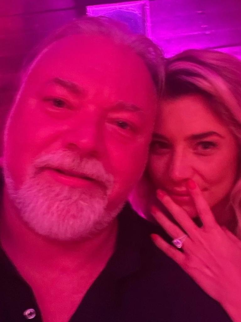 Kyle Sandilands and his fiancee Tygan Kynaston. Picture: Instagram