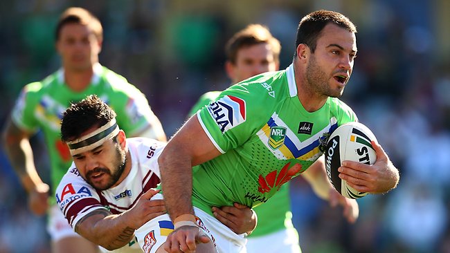 Star prop David Shillington fined by Canberra Raiders NRL club for ...