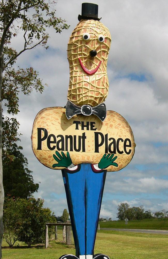 The Big Peanut man in Tolga, Queensland.