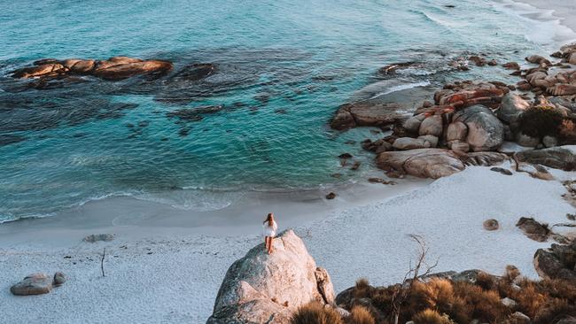 Cosy Corner beach in Tasmania's Bay of Fires. Picture: Tourism Tasmania