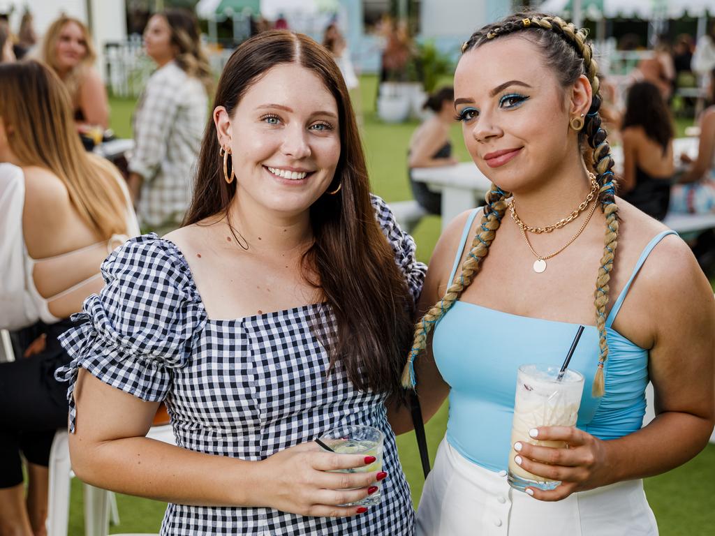 Elyse Goulding and Mariah Lambert at the first night of The Star’s Garden Kitchen &amp; Bar's So-Cal on The Lawn. Picture: Adam Shaw