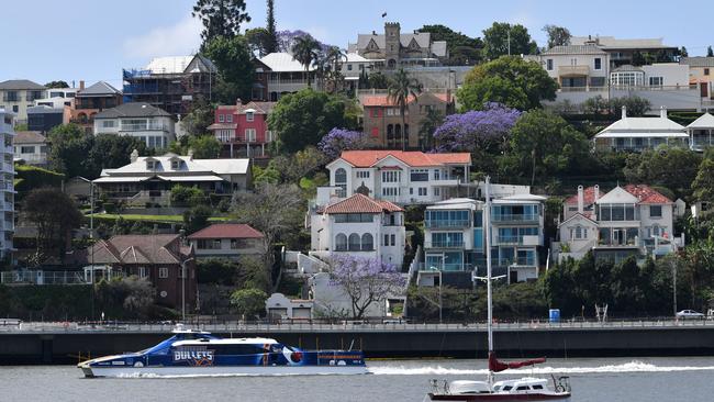 The waterfront suburb of Hamilton had a land value increase of 9.9 per cent. PICTURE: AAP/Darren England.