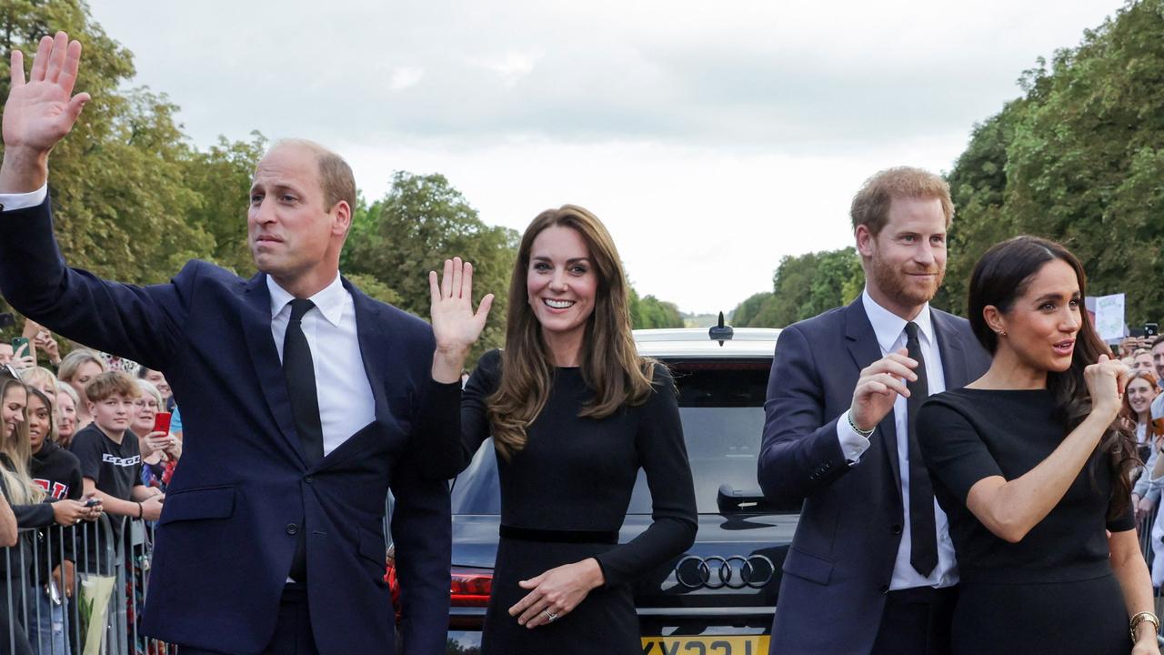 The Fab Four had a very public reunion yesterday. Picture: Chris Jackson/Pool/AFP