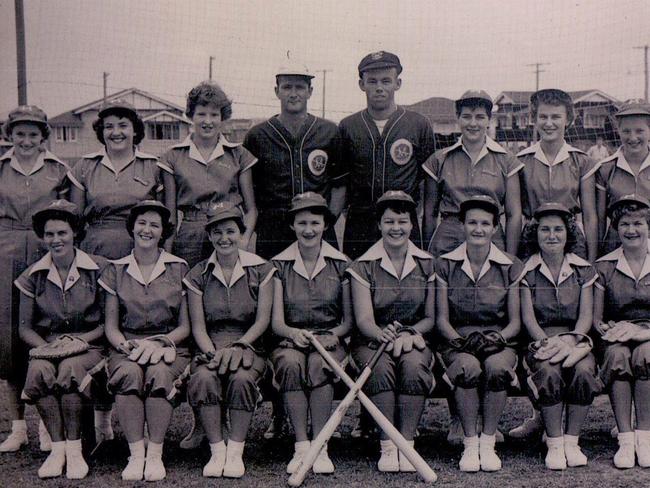 Sylvia Moulds, pictured front row on the left, in the Maryborough Representative Team in 1954.