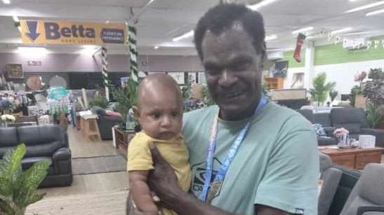 Torres Strait man Abisolmon Bob, 47, (pictured) and his nephew Lui Tommy Billy, 37, were rescued by an oil tanker after their banana boat sunk while fishing. PICTURE: SUPPLIED