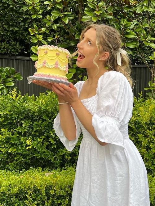 Sophie Cox has turned her passion for baking into a career as a pastry chef and baker. Picture: Instagram @sophies_sweets