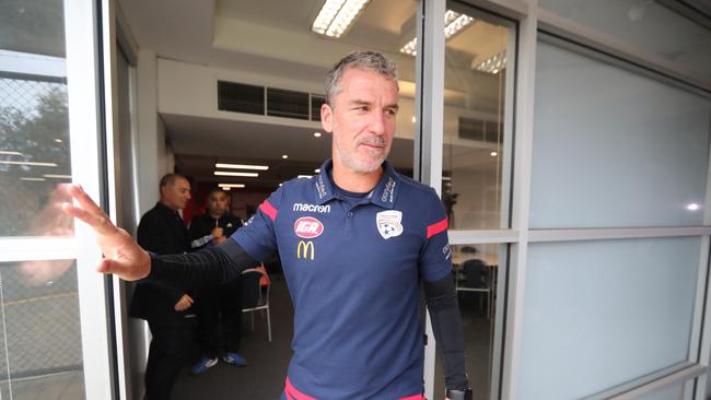 Departing Adelaide United coach Marco Kurz. Picture: Tait Schmaal