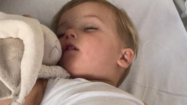 Lachlan Bell had Meningococcal B last year but survived. Picture: Supplied